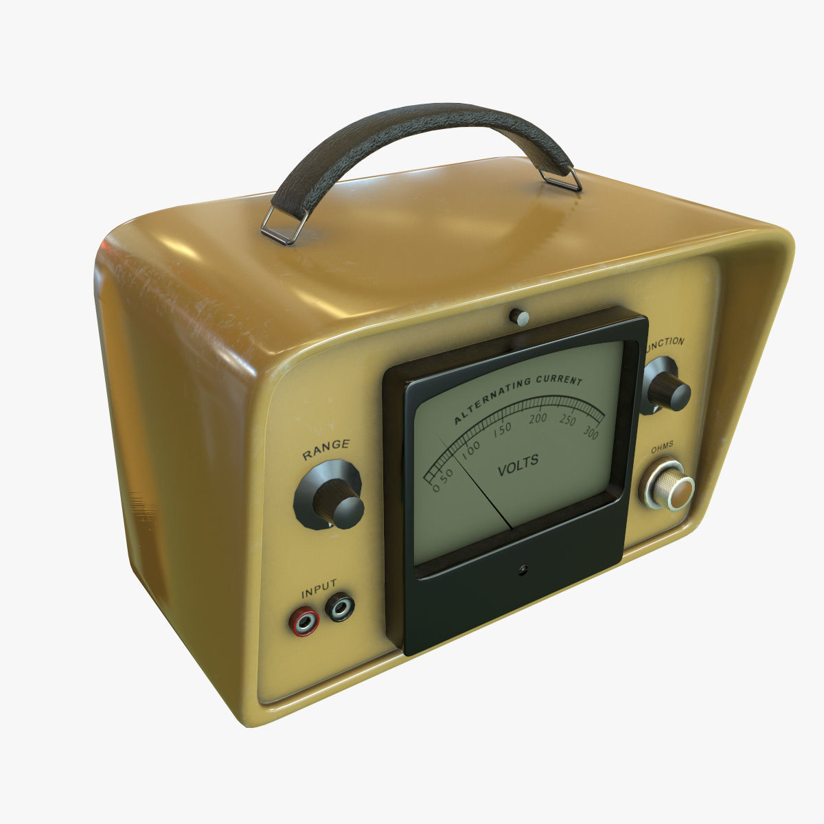 Voltmeter Low-poly 3D model