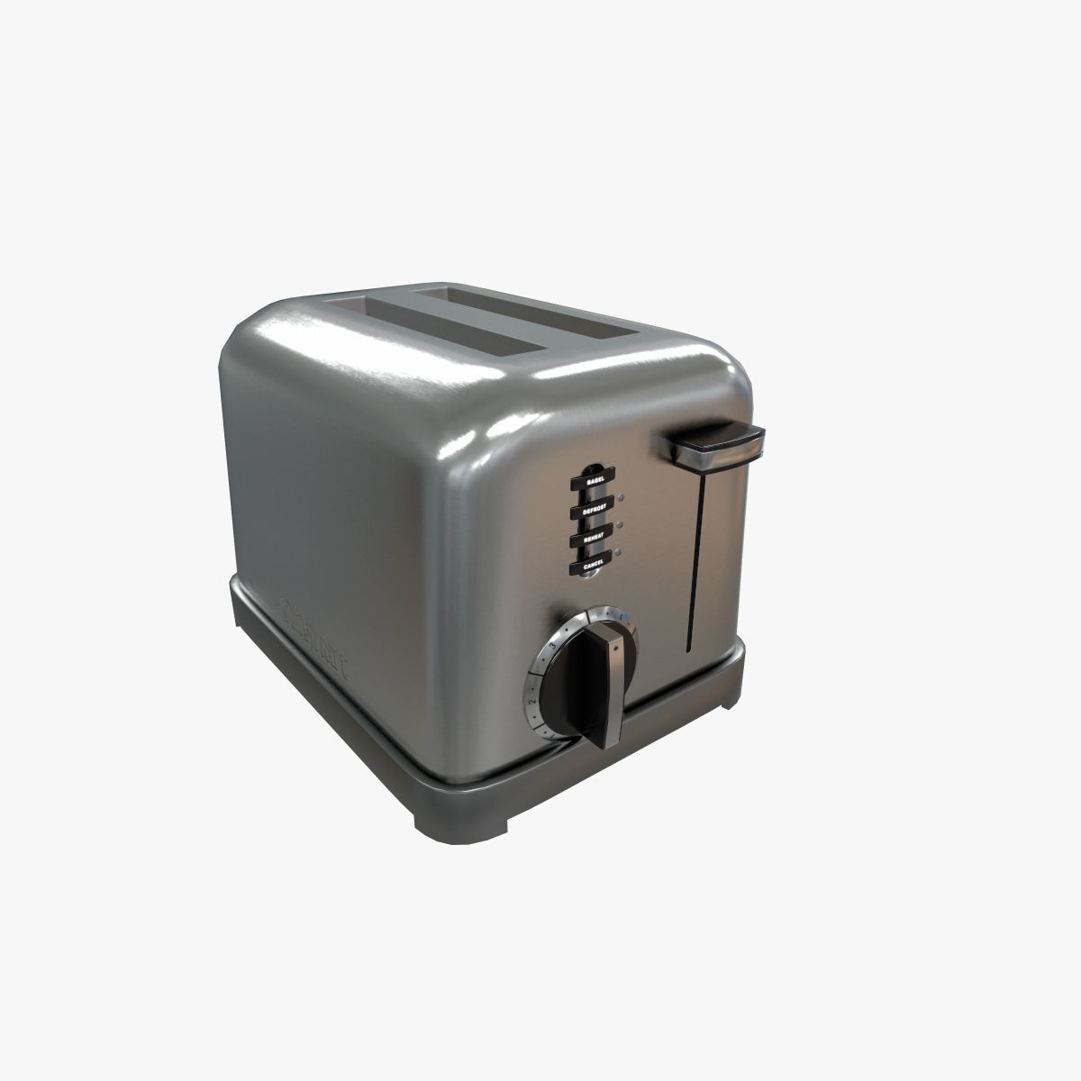 Toaster Cuisinart CPT 160 Low-poly 3D model