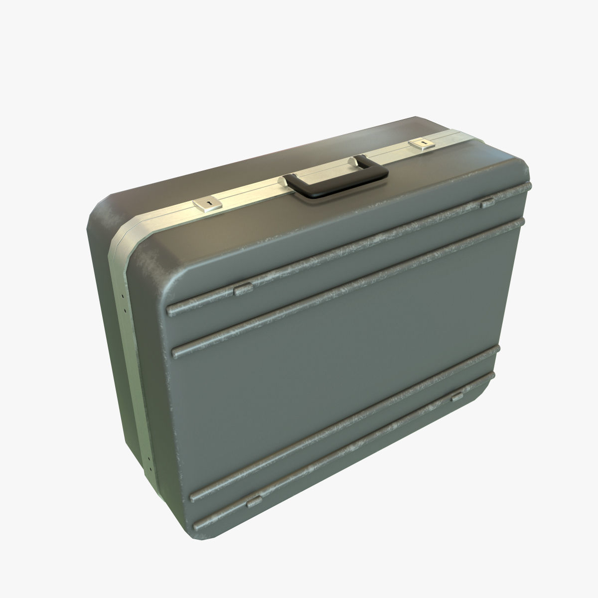Suitcase Low-poly 3D model