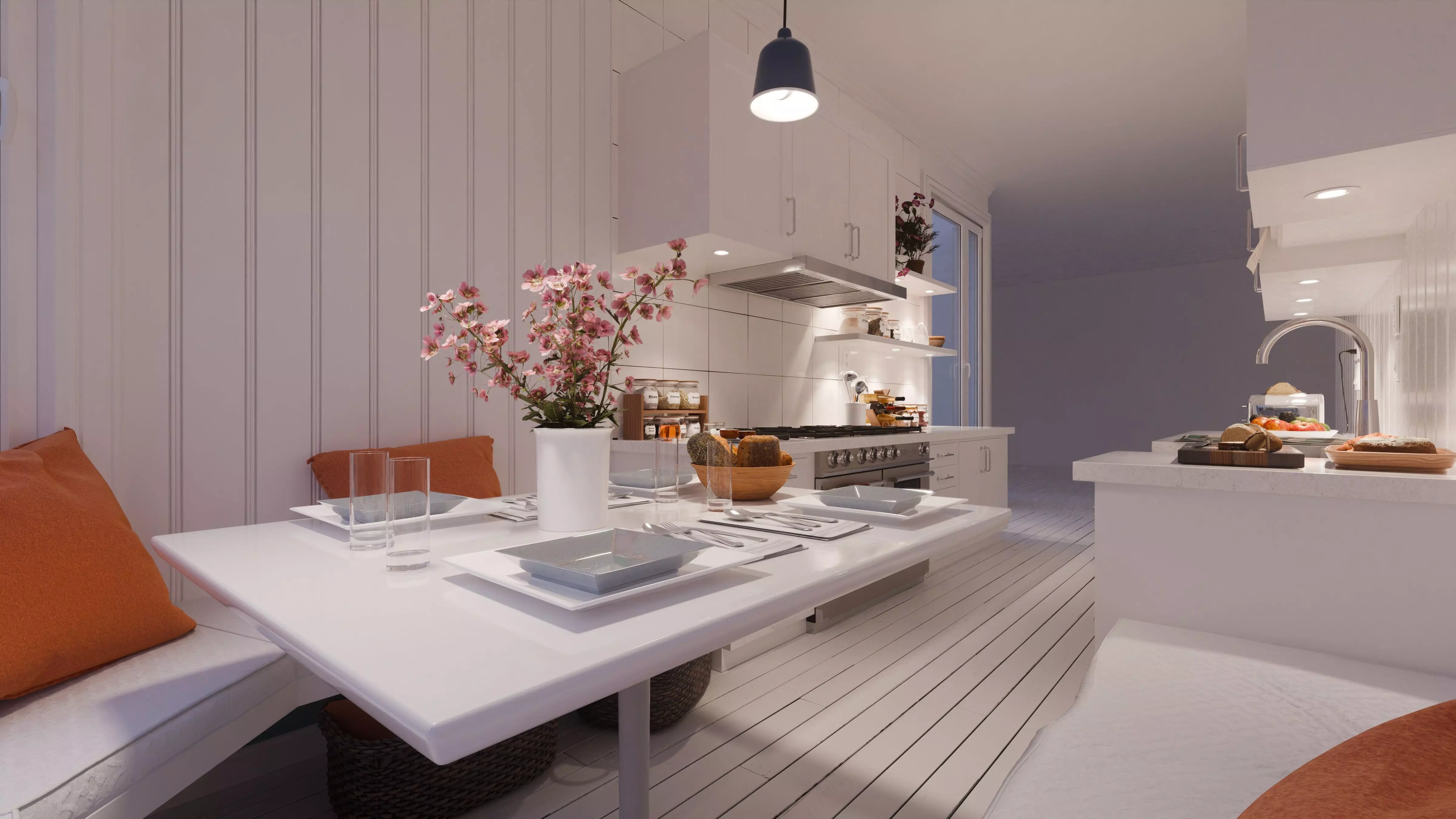 Apartment Kitchen 3D model_6