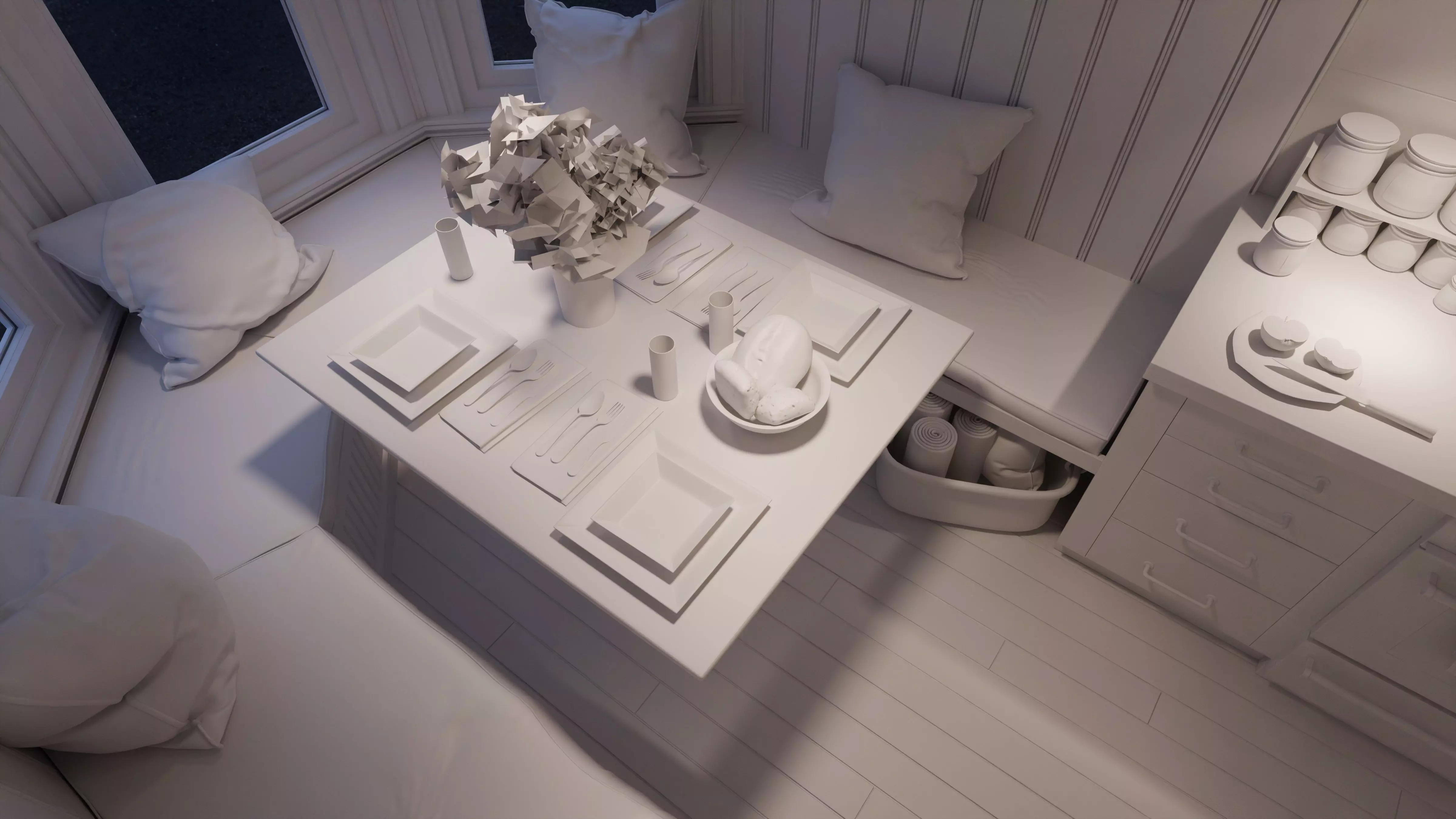 Apartment Kitchen 3D model_16