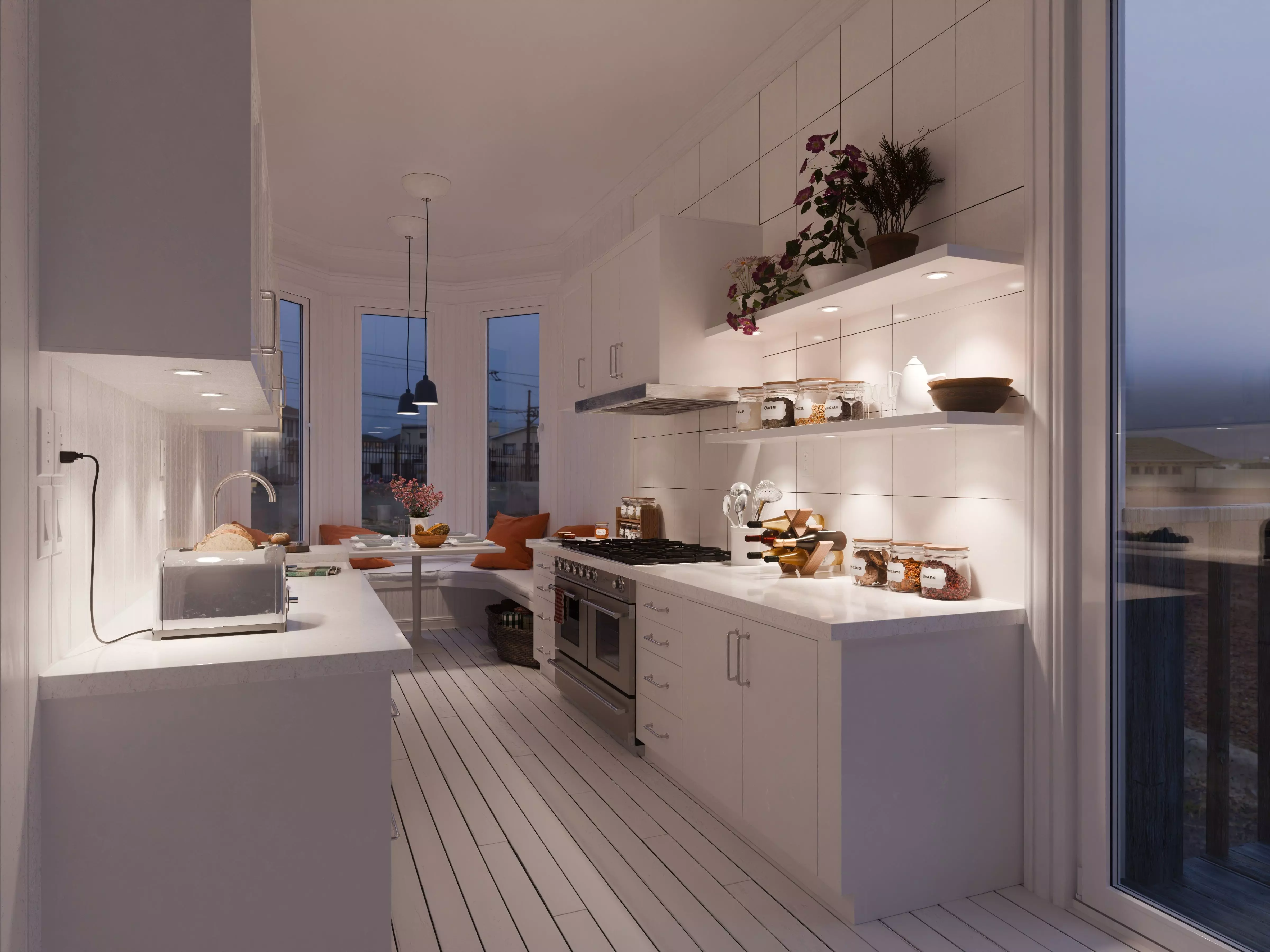 Apartment Kitchen 3D model_8
