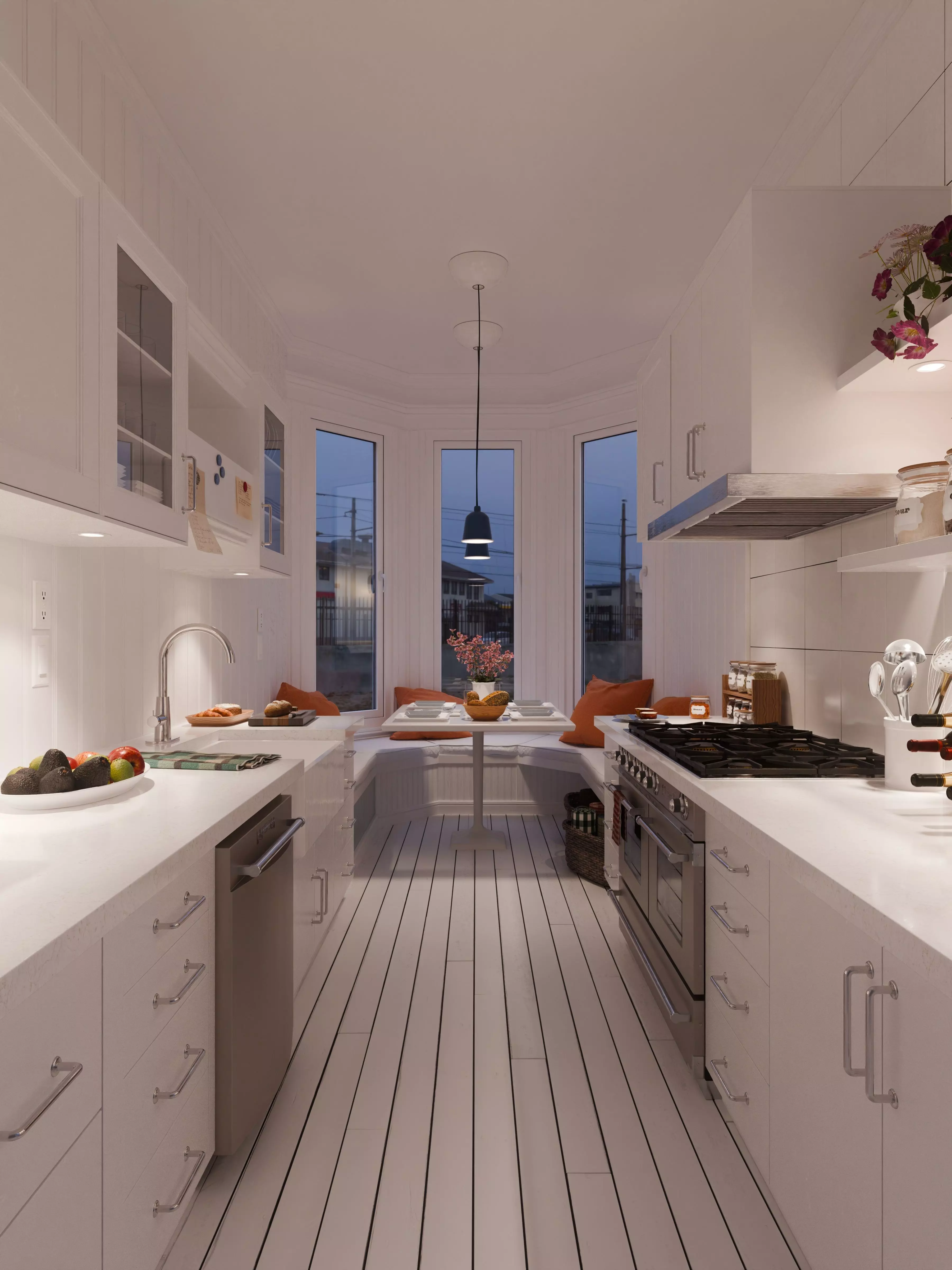 Apartment Kitchen 3D model_1