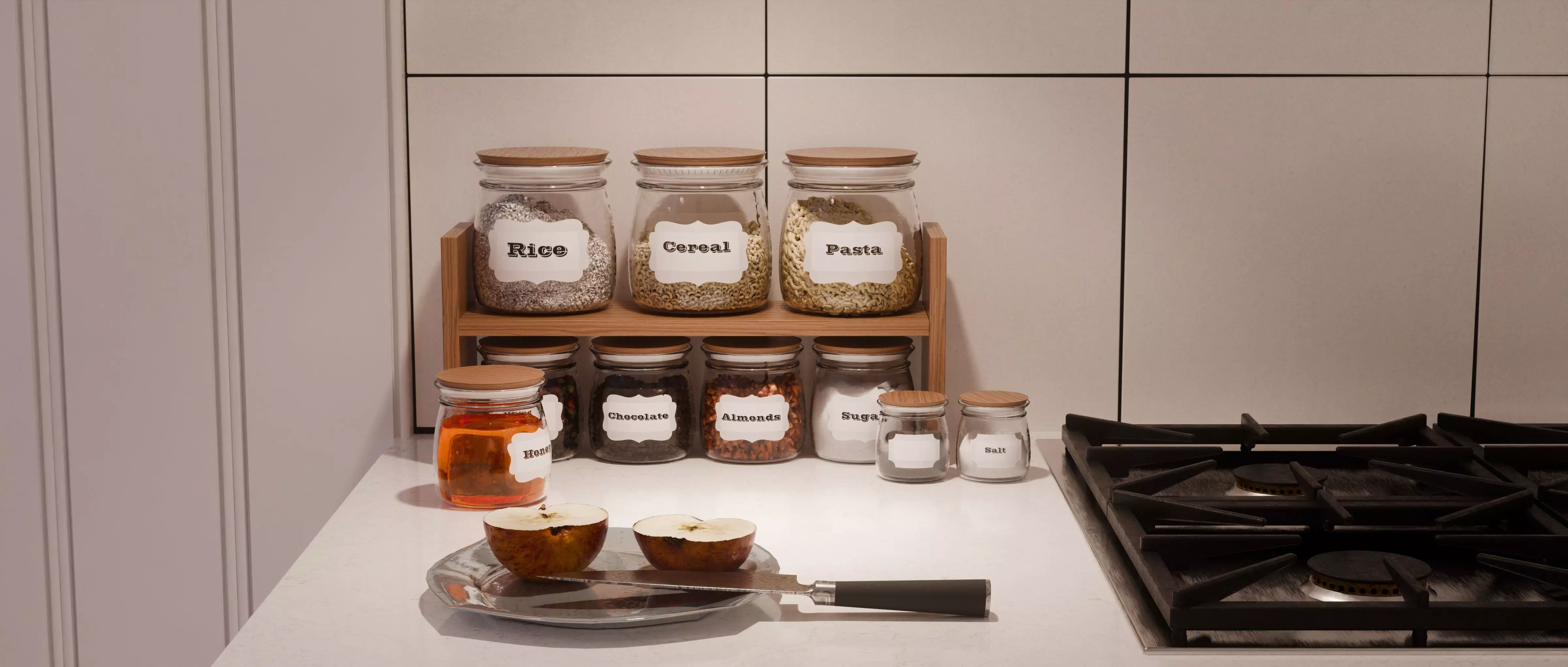 Apartment Kitchen 3D model_9