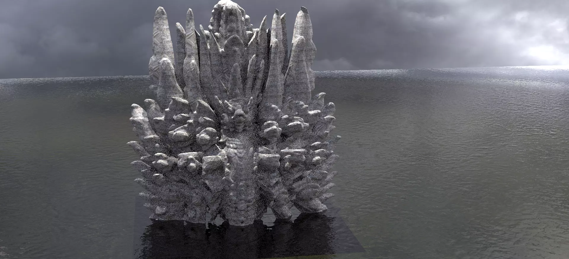 Indian Gods sculpture 3D model_0