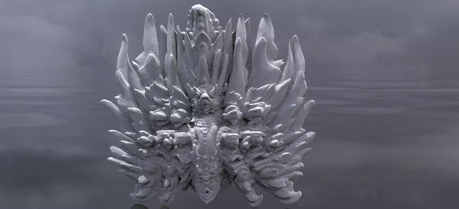 Indian Gods sculpture 2 3D model_0