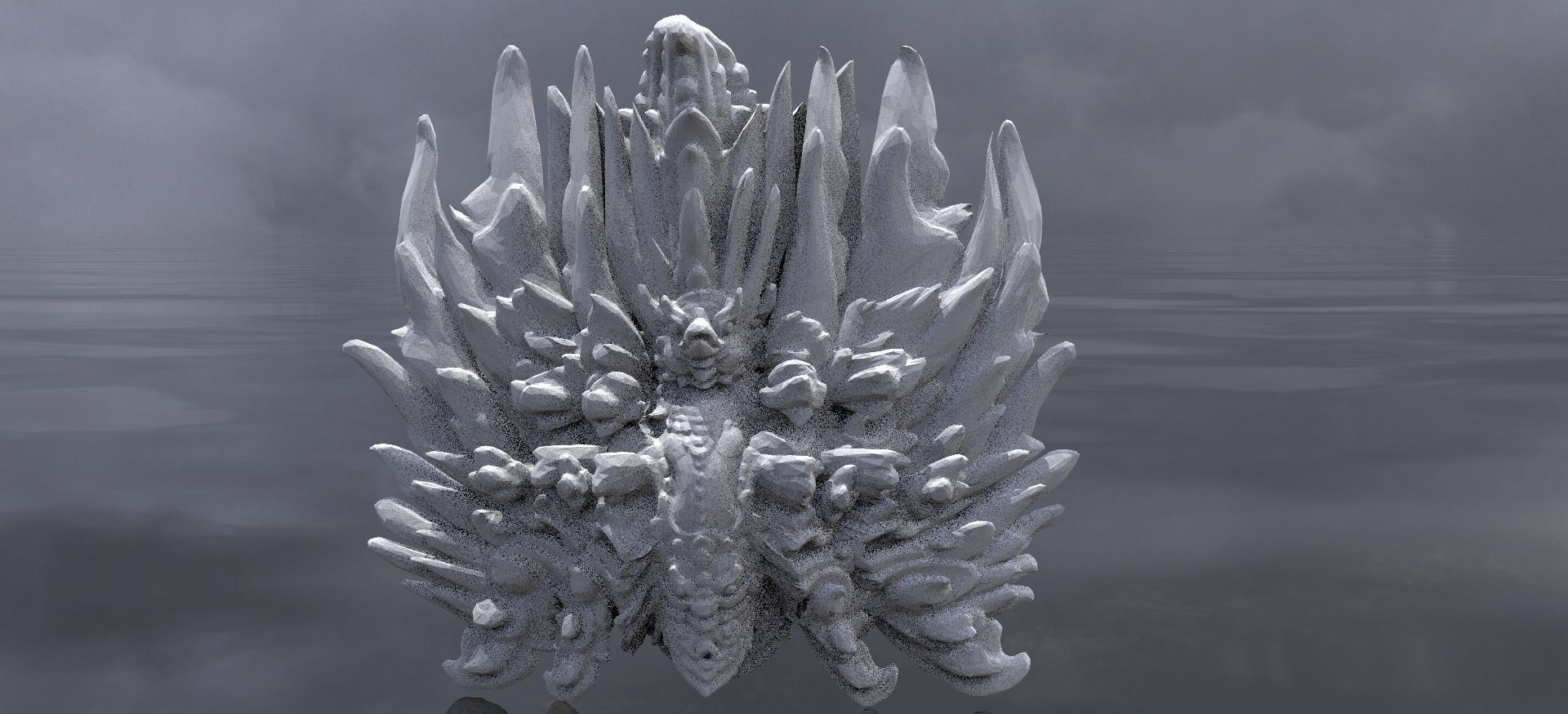 Indian Gods sculpture 2 3D model_1