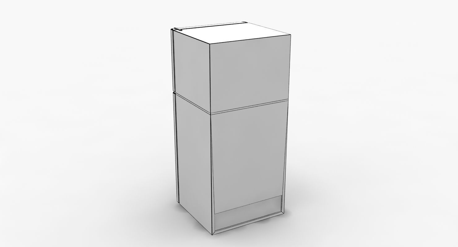 Refrigerator Frigidaire Low-poly 3D model_9