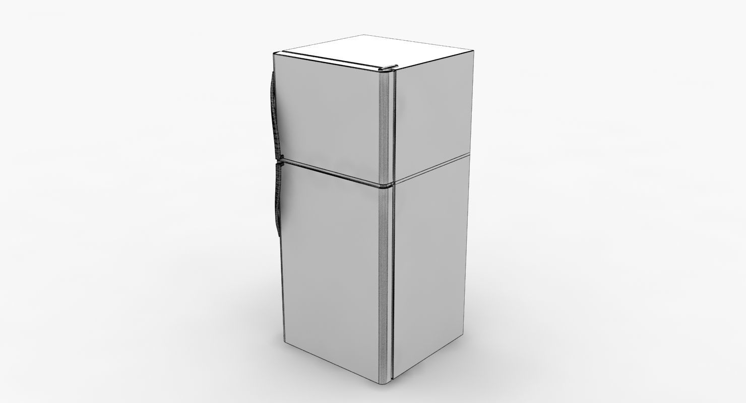 Refrigerator Frigidaire Low-poly 3D model_10
