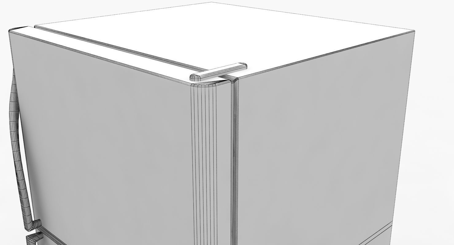 Refrigerator Frigidaire Low-poly 3D model_11