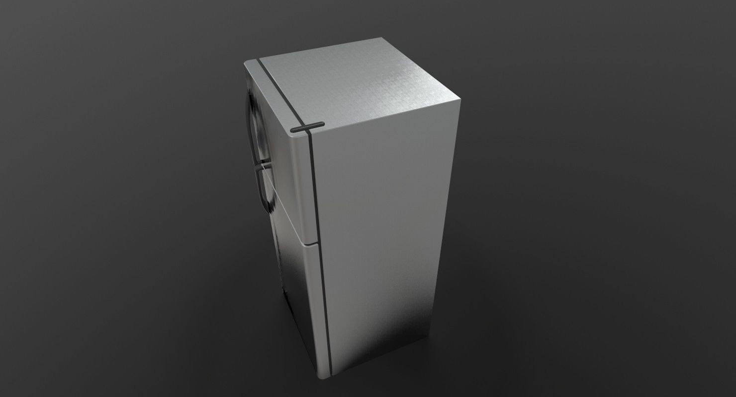 Refrigerator Frigidaire Low-poly 3D model_6