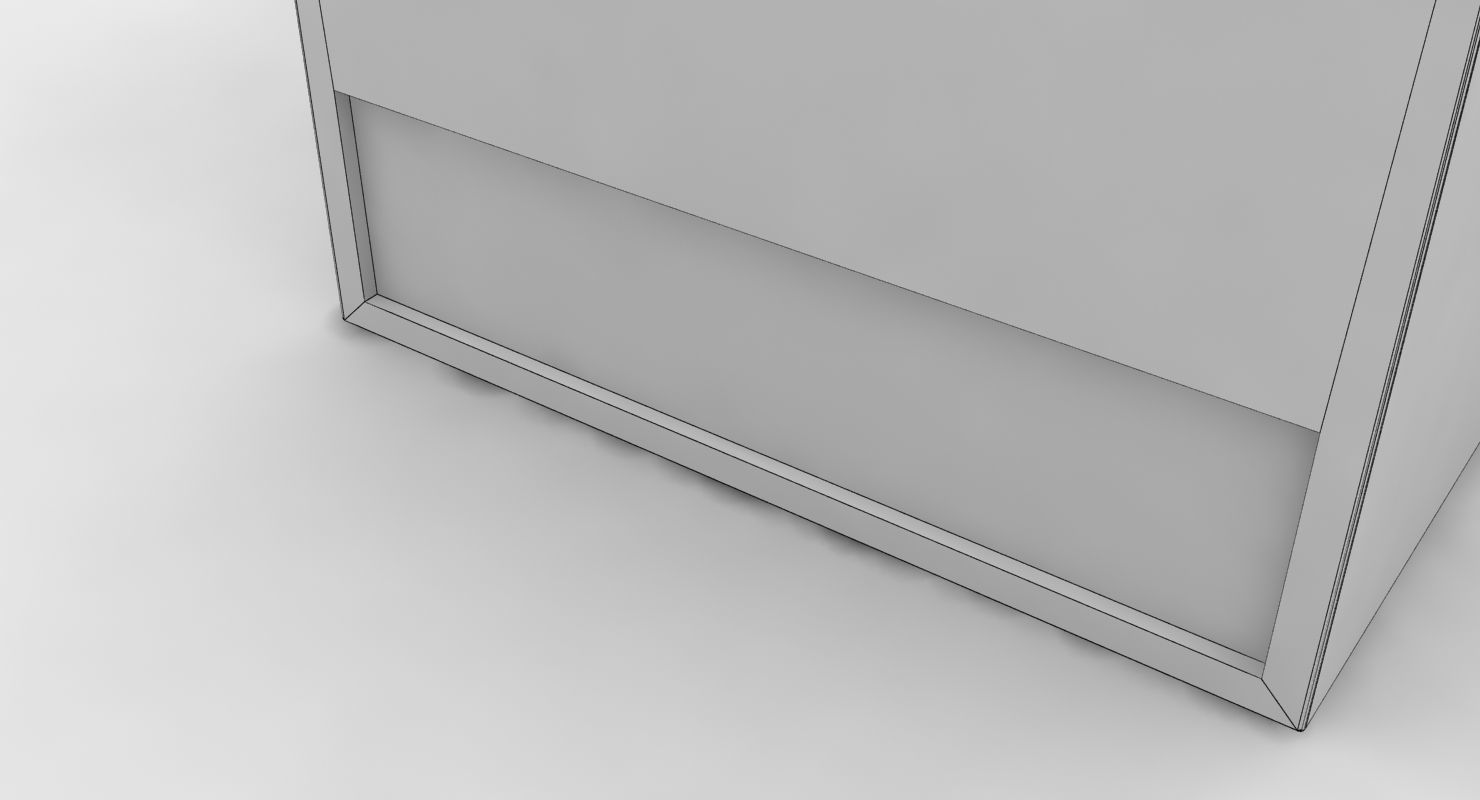 Refrigerator Frigidaire Low-poly 3D model_13