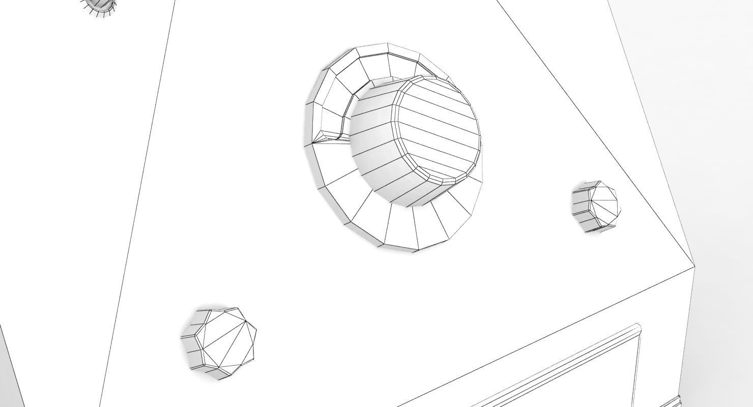 Radio Spirit of St Louis Low Poly Low-poly 3D model_18