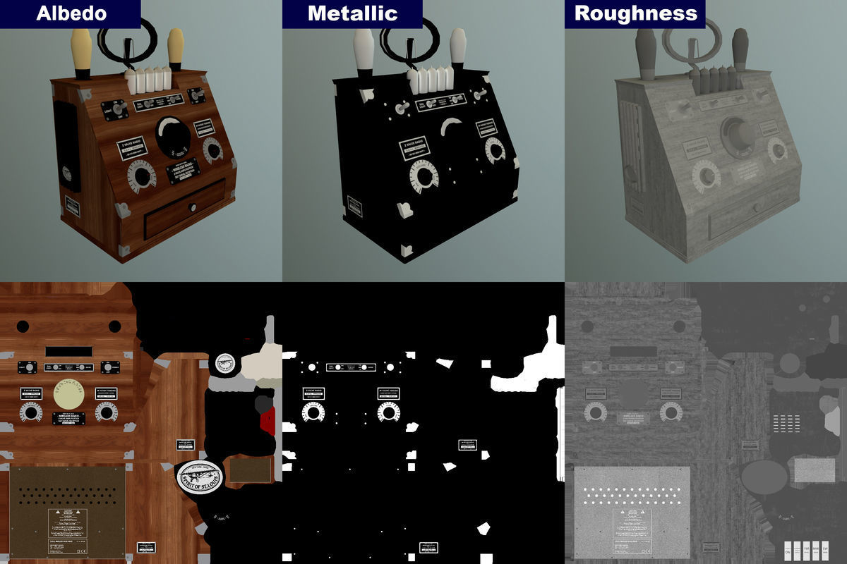 Radio Spirit of St Louis Low Poly Low-poly 3D model_25