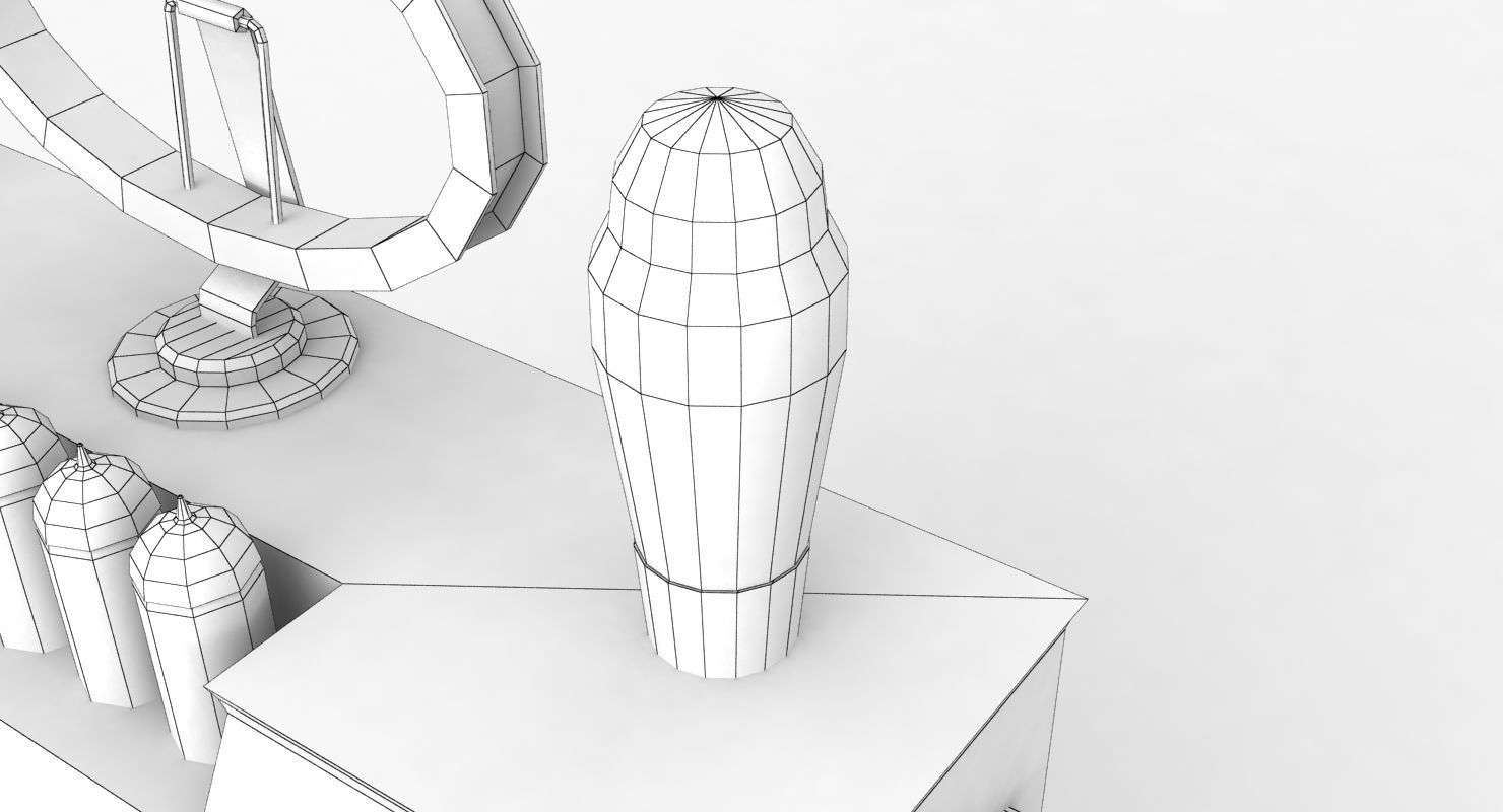 Radio Spirit of St Louis Low Poly Low-poly 3D model_16