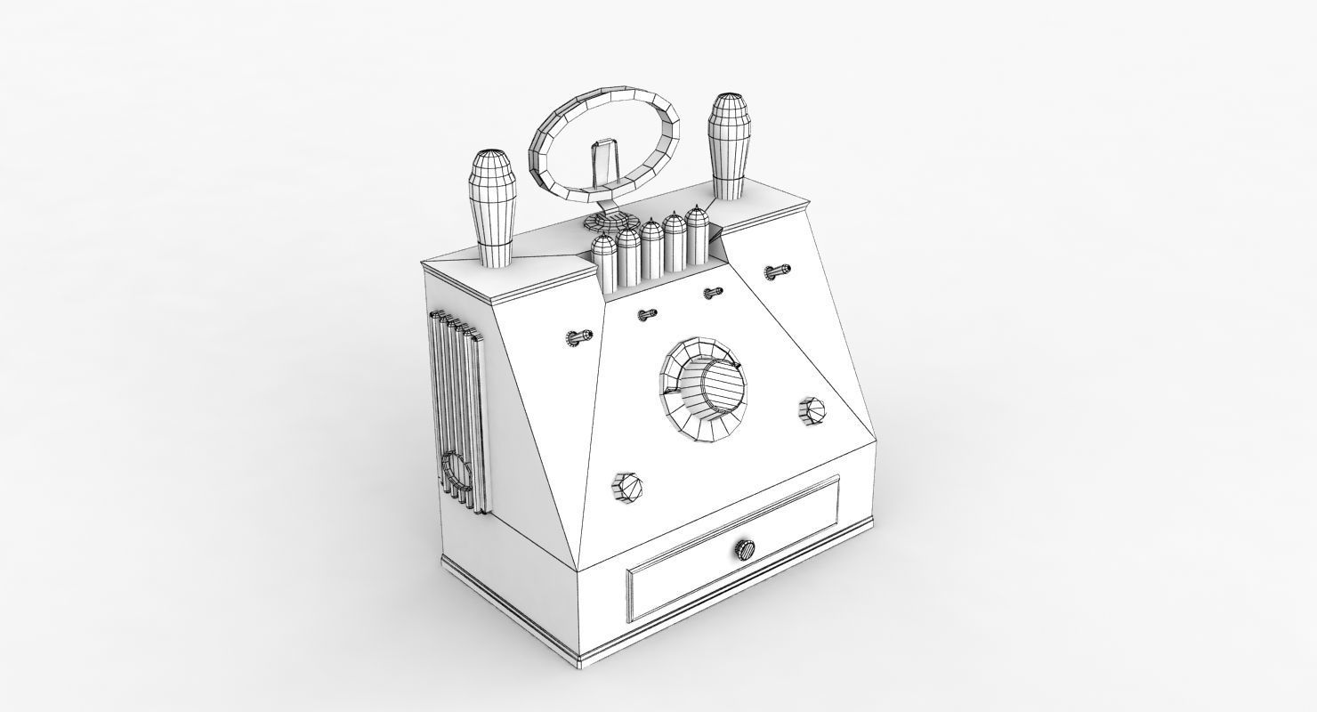 Radio Spirit of St Louis Low Poly Low-poly 3D model_20