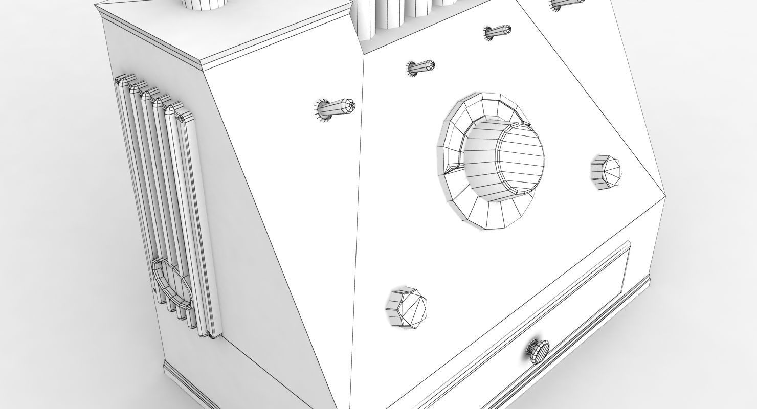 Radio Spirit of St Louis Low Poly Low-poly 3D model_15