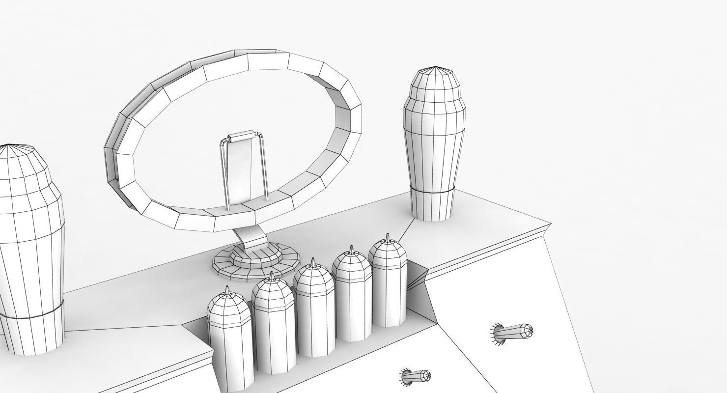Radio Spirit of St Louis Low Poly Low-poly 3D model_17