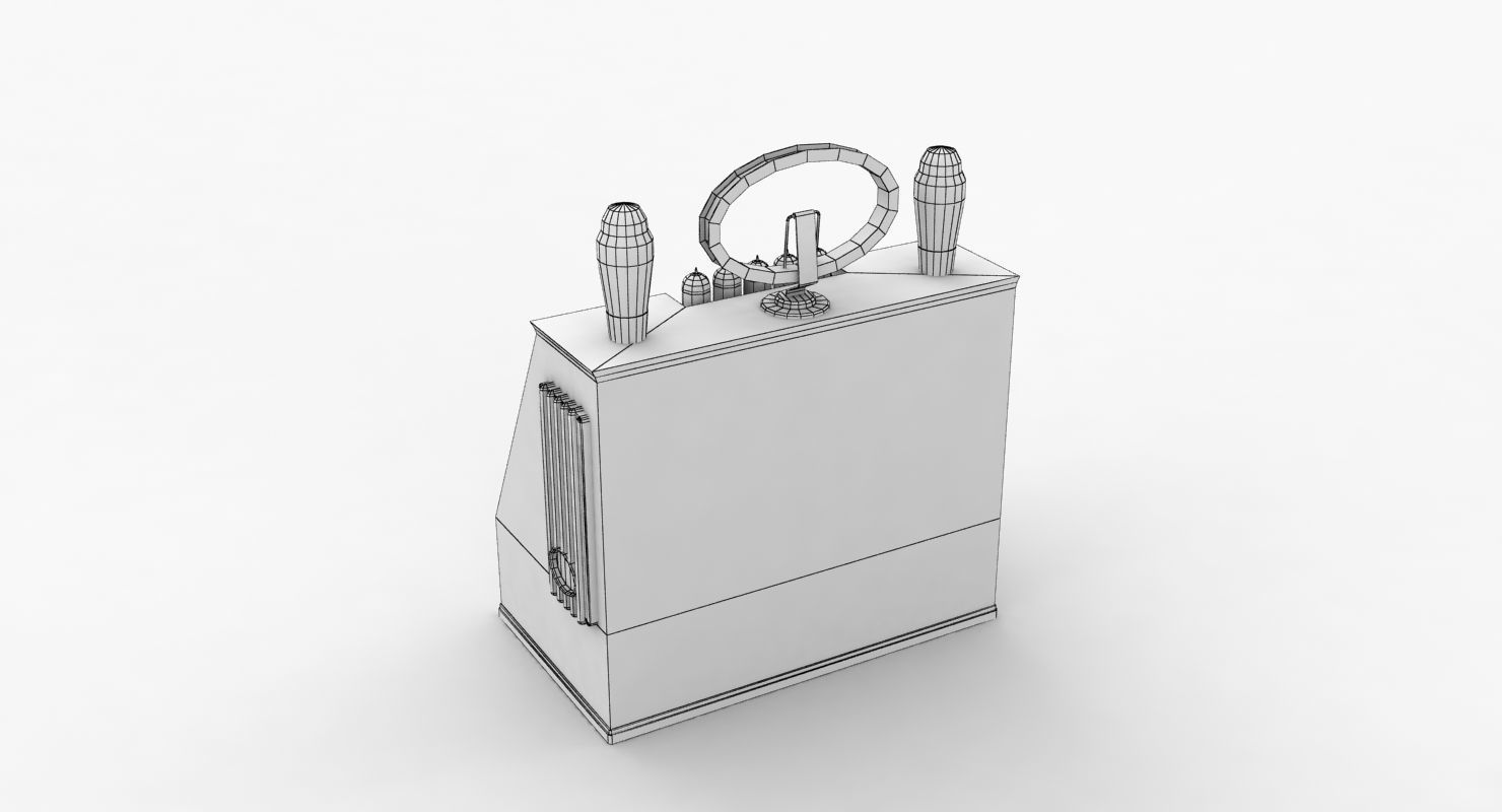 Radio Spirit of St Louis Low Poly Low-poly 3D model_21