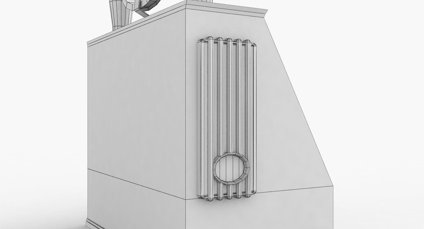 Radio Spirit of St Louis Low Poly Low-poly 3D model_19