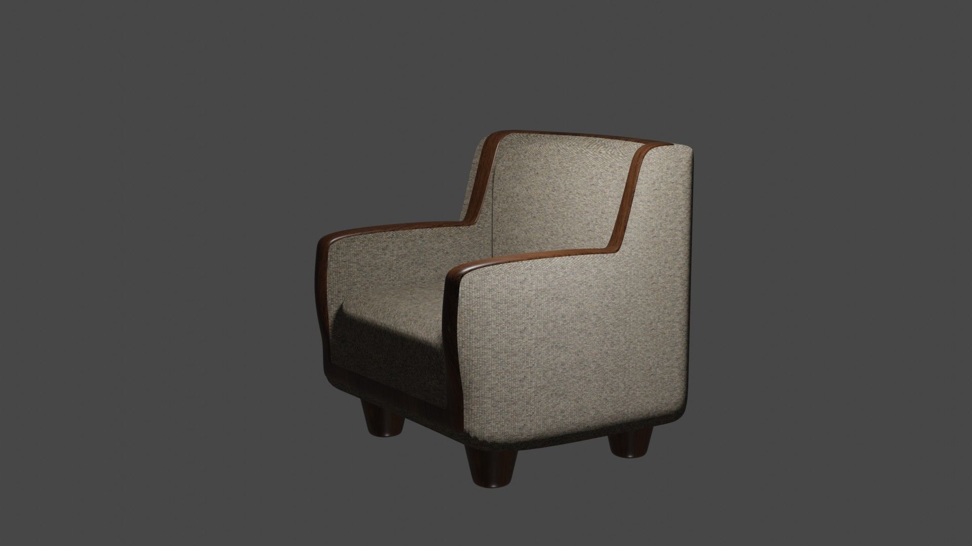 High Poly Tweed Fabric 3d Asset Fully Textured PBR Materials 3D model_3