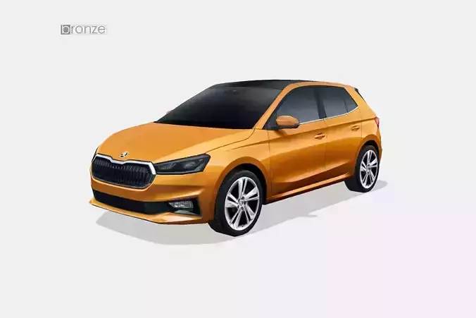 Skoda Fabia 2022 Low-poly 3D model