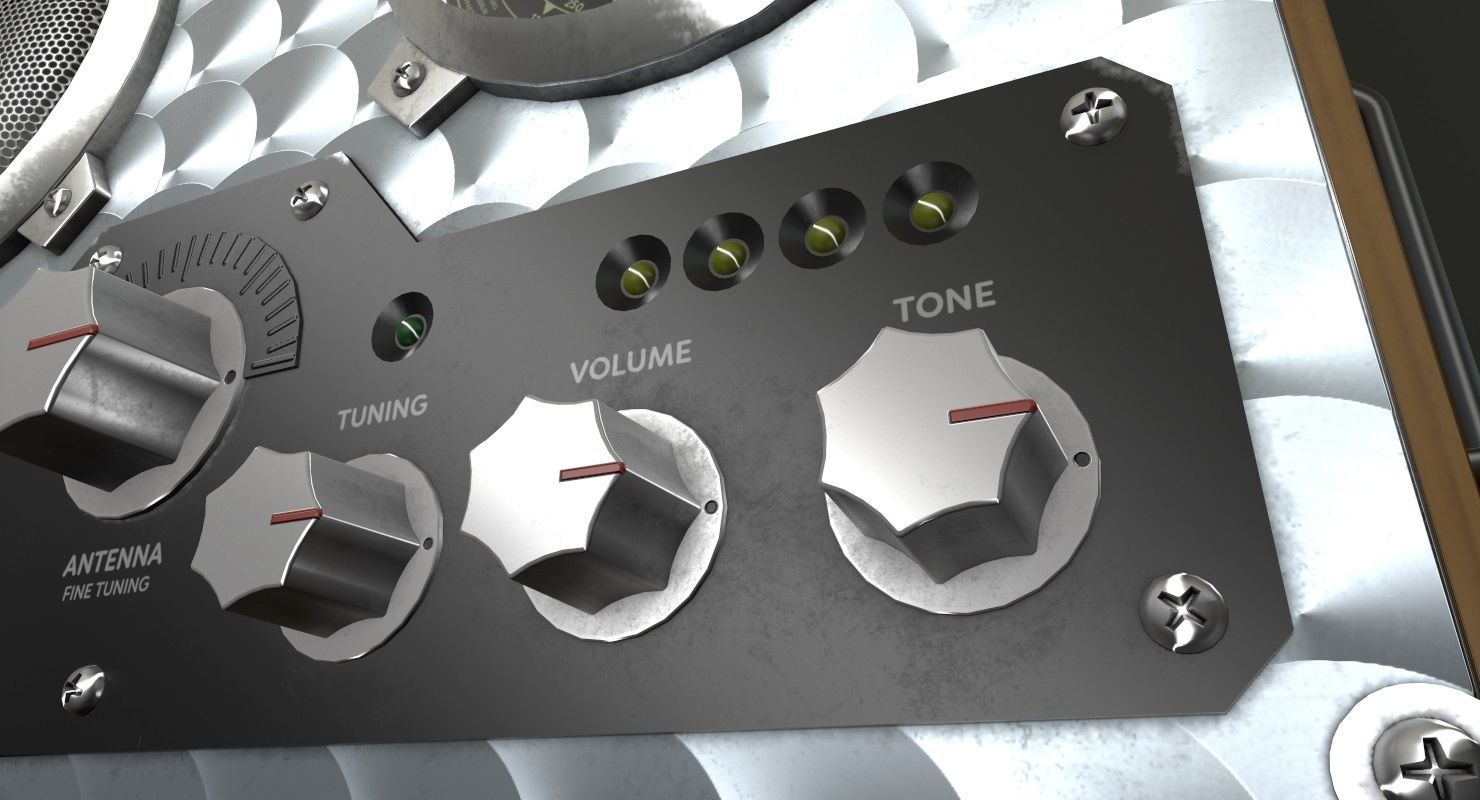 Field Radio Spirit Of St Luois Low-poly 3D model_9