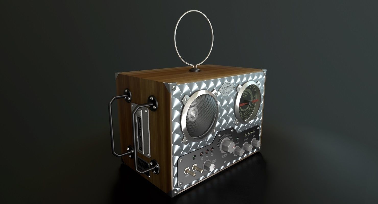 Field Radio Spirit Of St Luois Low-poly 3D model_1