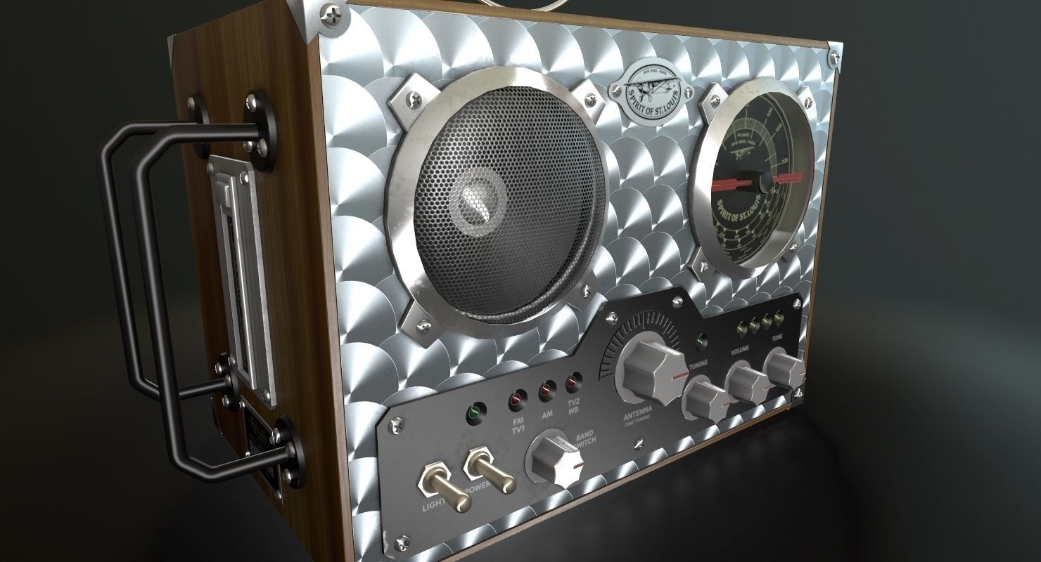 Field Radio Spirit Of St Luois Low-poly 3D model_2