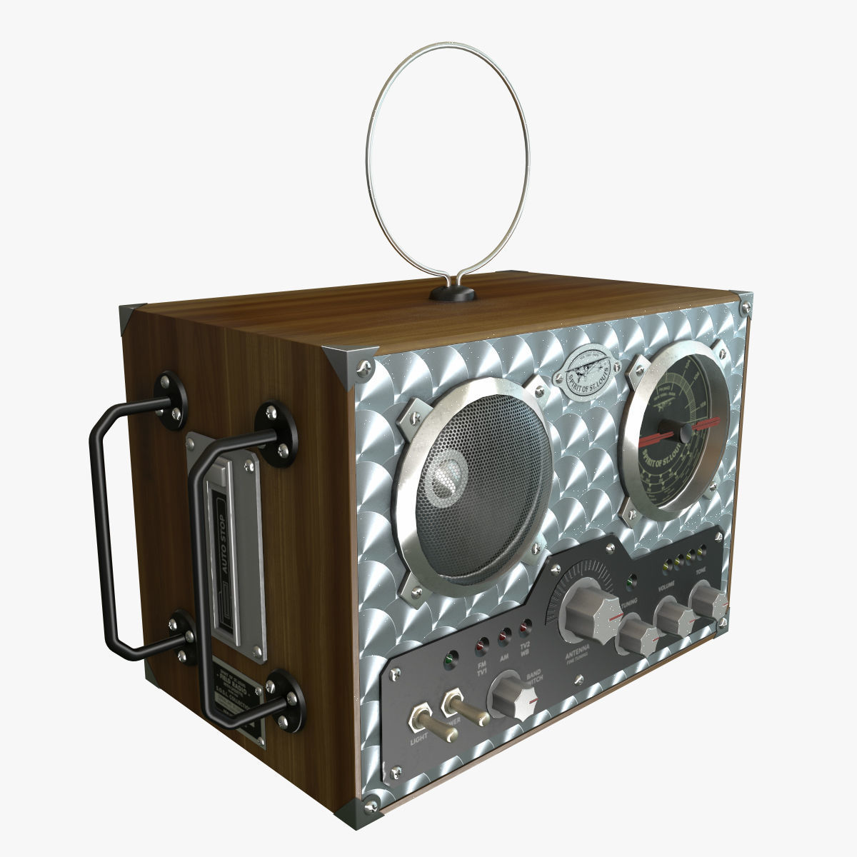 Field Radio Spirit Of St Luois Low-poly 3D model_0
