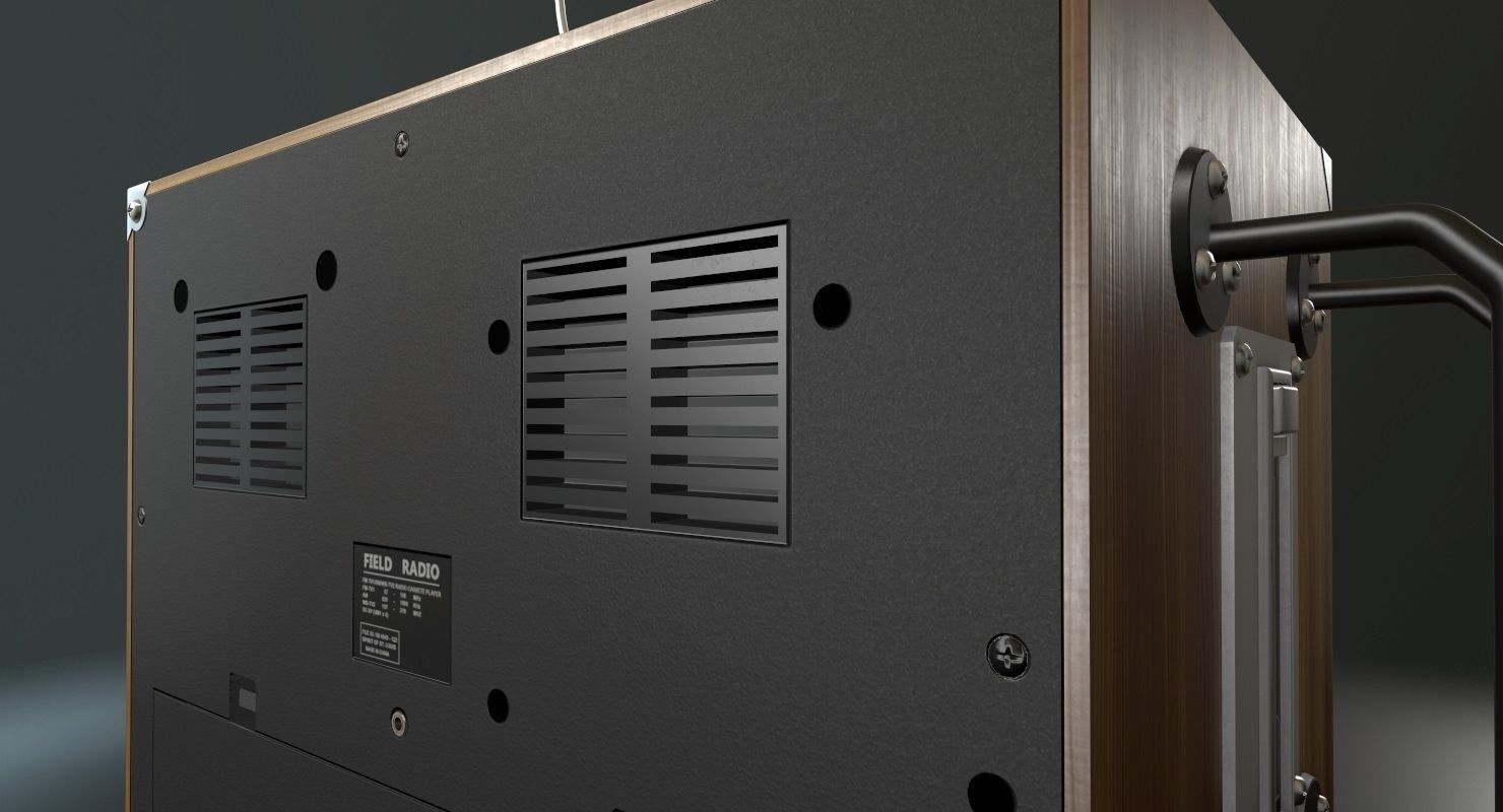 Field Radio Spirit Of St Luois Low-poly 3D model_15