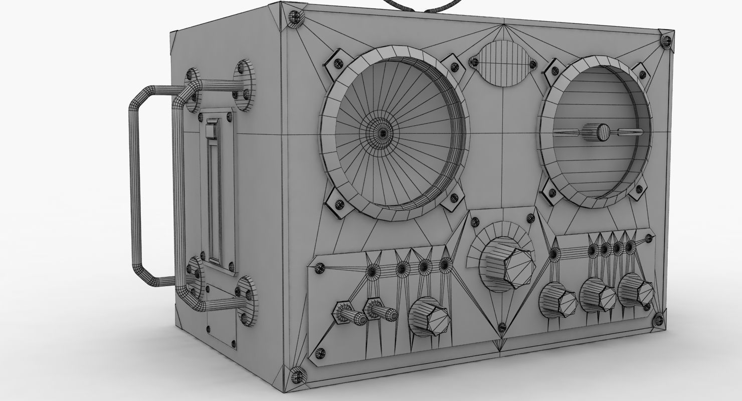Field Radio Spirit Of St Luois Low-poly 3D model_18