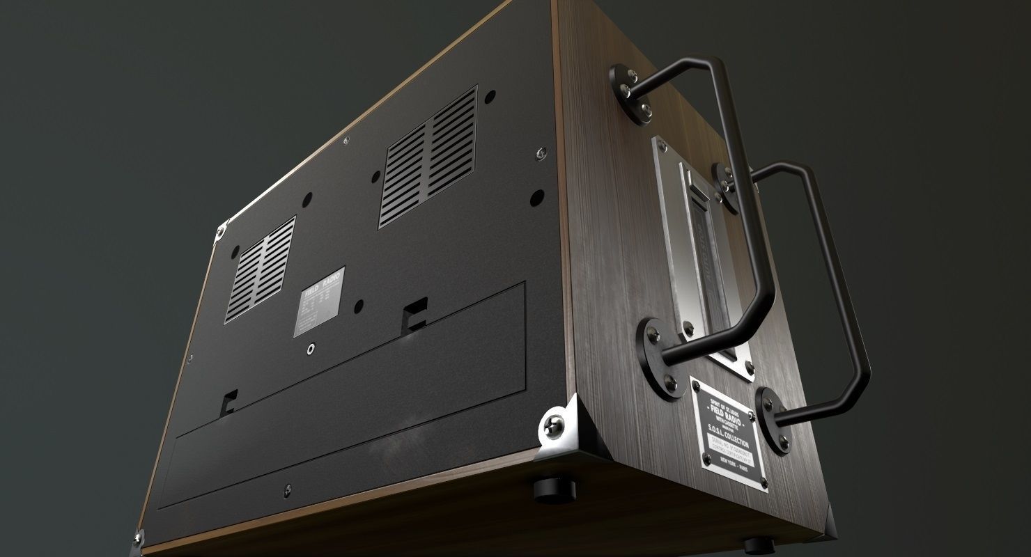 Field Radio Spirit Of St Luois Low-poly 3D model_16