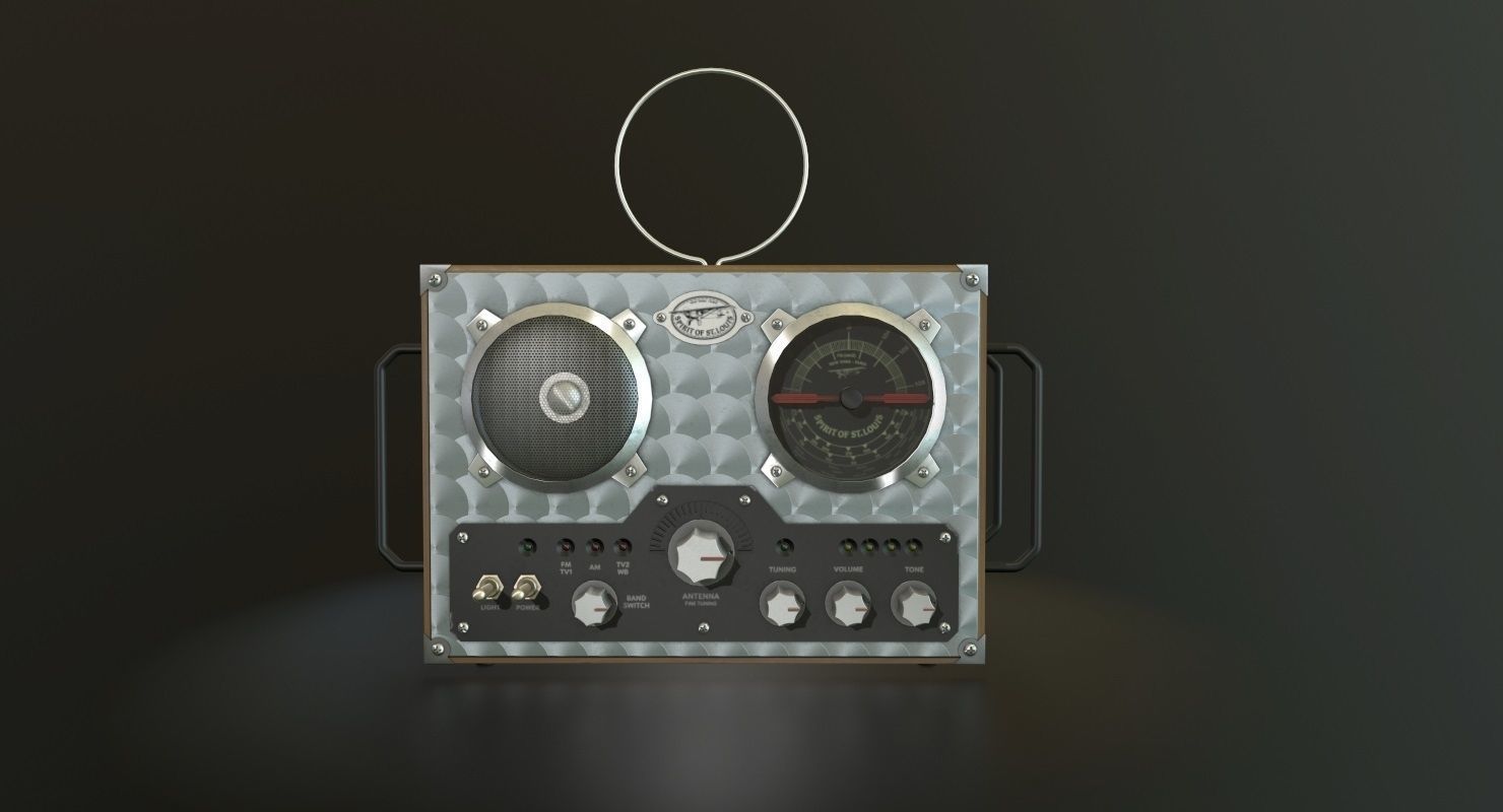 Field Radio Spirit Of St Luois Low-poly 3D model_17