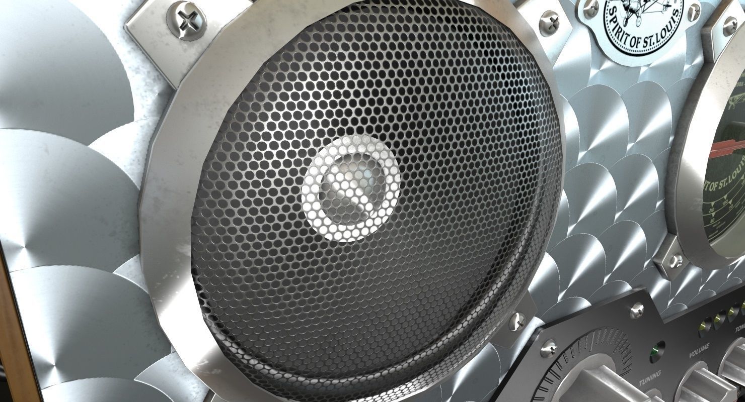 Field Radio Spirit Of St Luois Low-poly 3D model_5