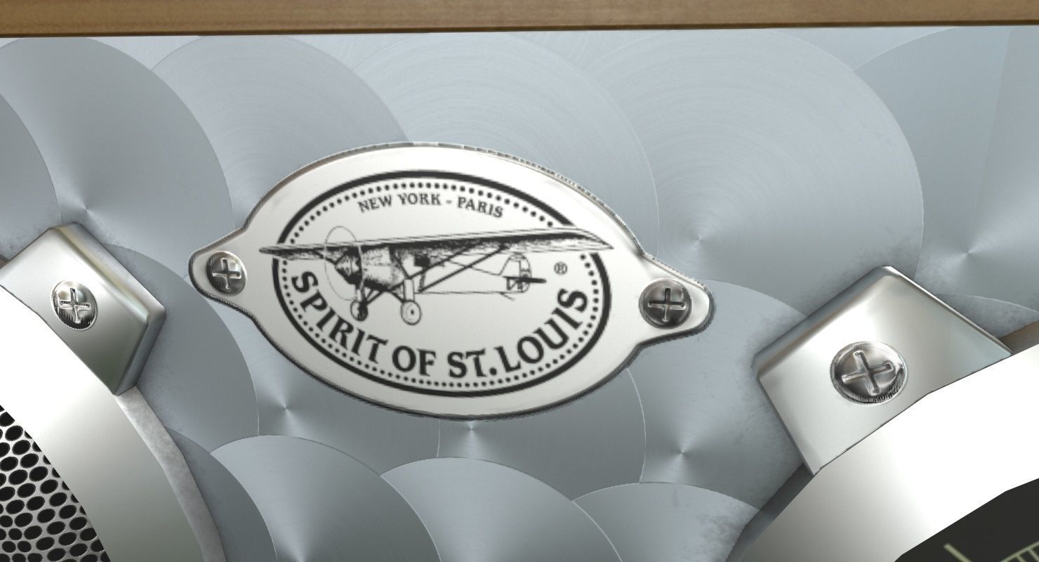 Field Radio Spirit Of St Louis Low Poly Low-poly 3D model_8