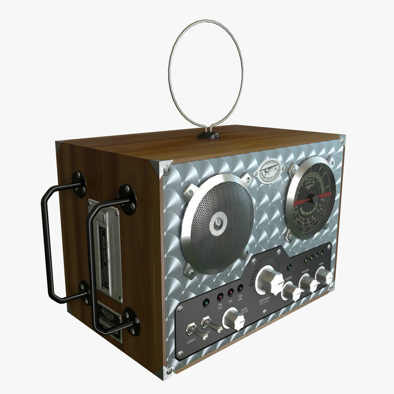 Field Radio Spirit Of St Louis Low Poly Low-poly 3D model_1