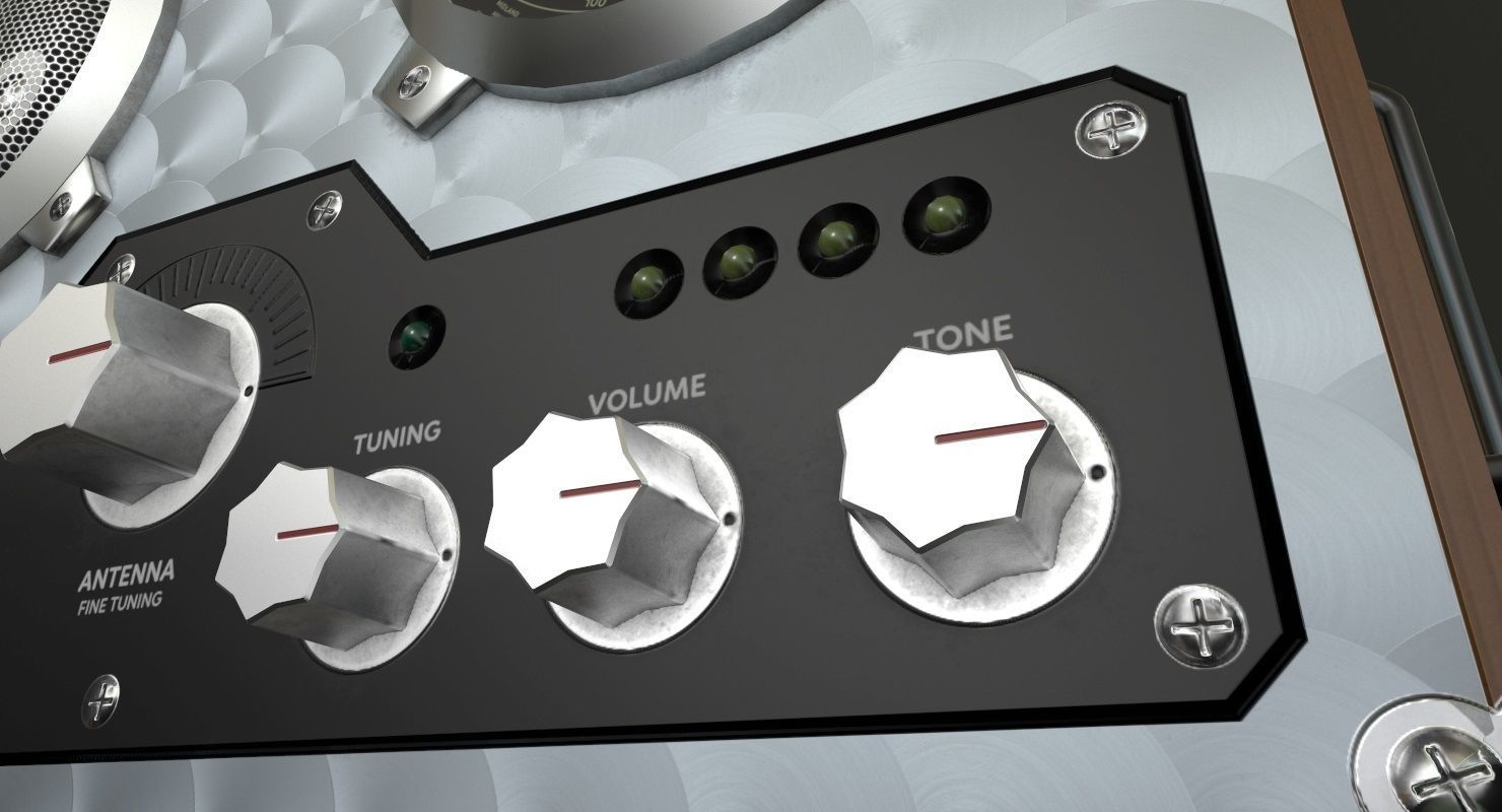 Field Radio Spirit Of St Louis Low Poly Low-poly 3D model_11