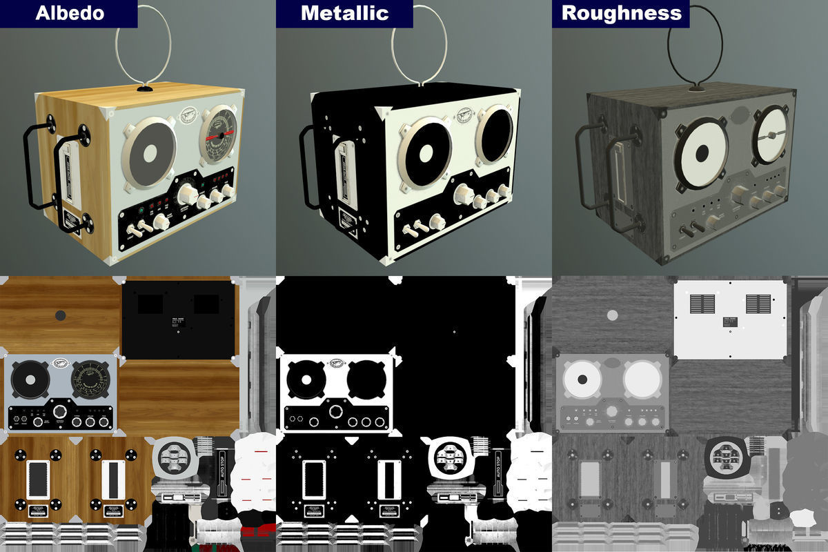 Field Radio Spirit Of St Louis Low Poly Low-poly 3D model_31