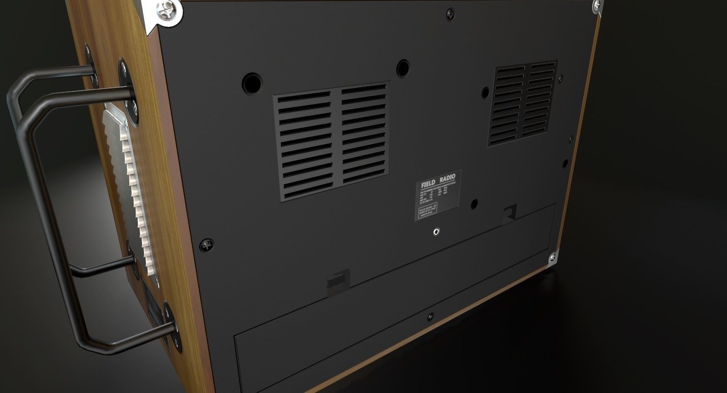 Field Radio Spirit Of St Louis Low Poly Low-poly 3D model_5