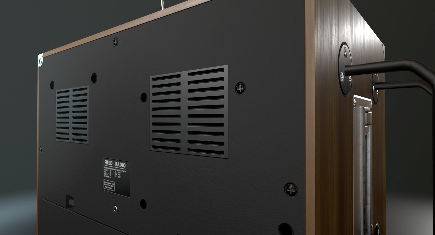 Field Radio Spirit Of St Louis Low Poly Low-poly 3D model_17