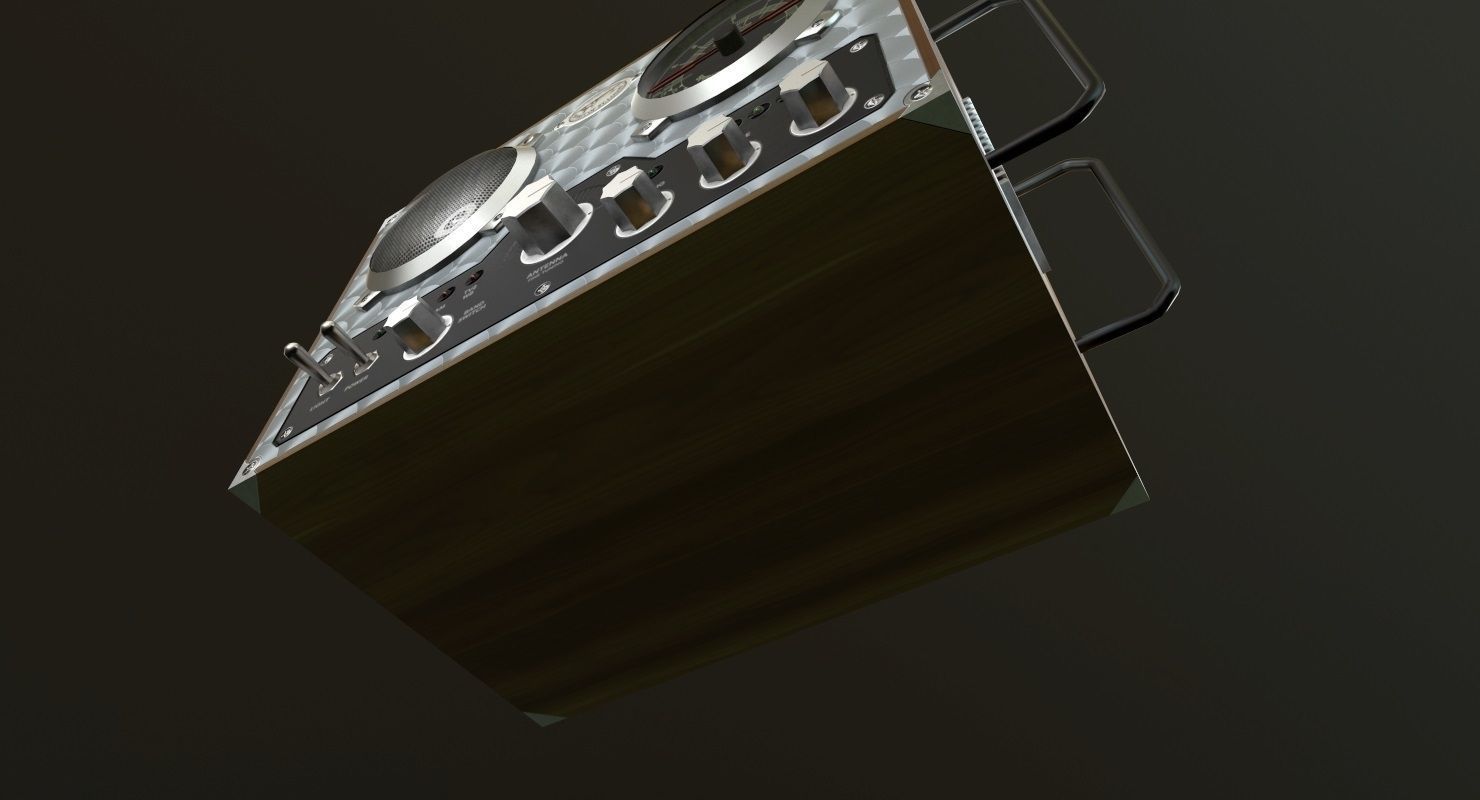 Field Radio Spirit Of St Louis Low Poly Low-poly 3D model_12