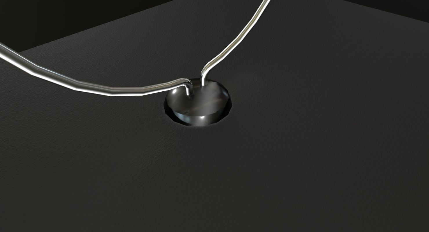 Field Radio Spirit Of St Louis Black Low Poly Low-poly 3D model_13