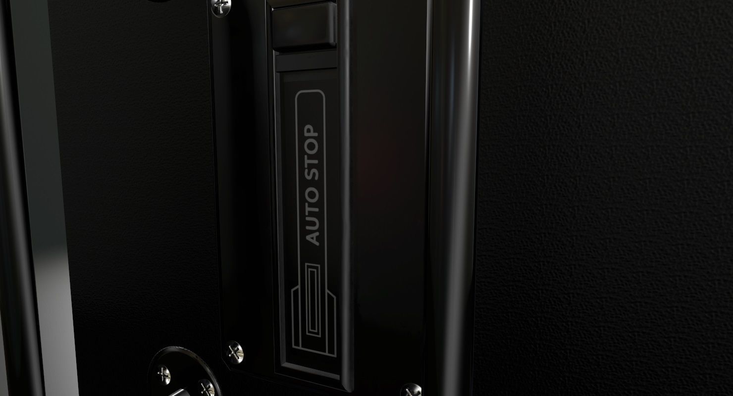 Field Radio Spirit Of St Louis Black Low Poly Low-poly 3D model_4