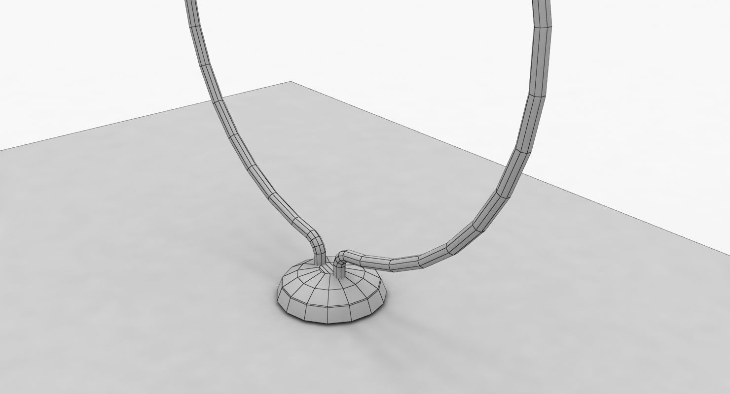 Field Radio Spirit Of St Louis Black Low Poly Low-poly 3D model_24