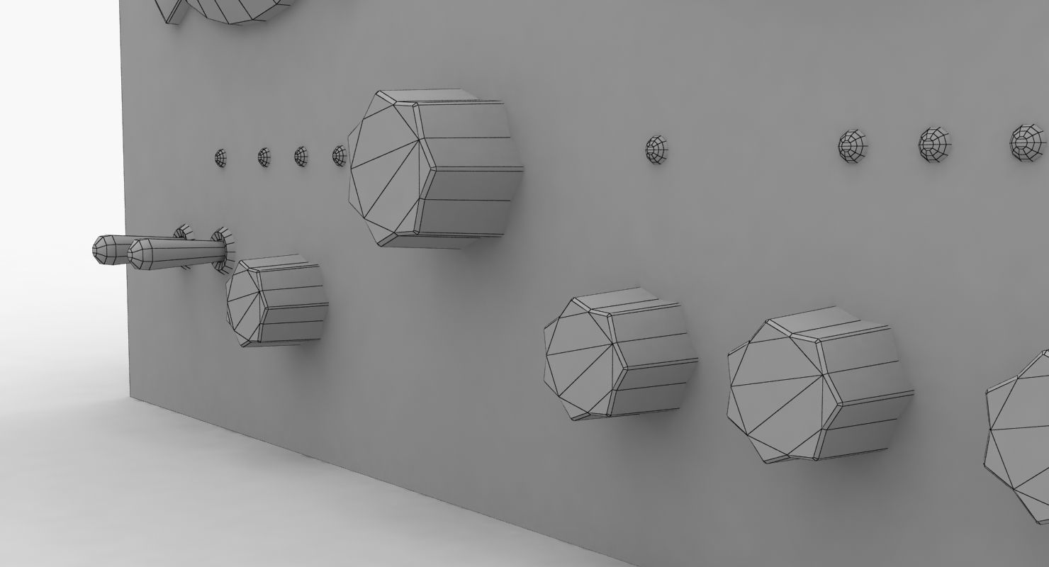 Field Radio Spirit Of St Louis Black Low Poly Low-poly 3D model_23