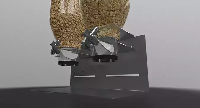 Dry Food Dispenser Low-poly 3D model 7