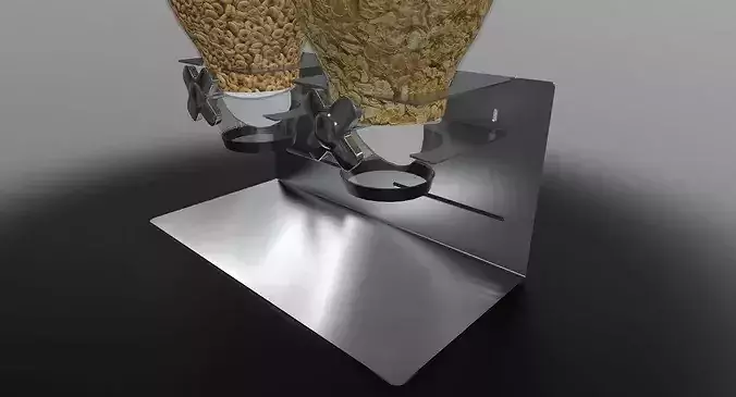 Dry Food Dispenser Low-poly 3D model 4