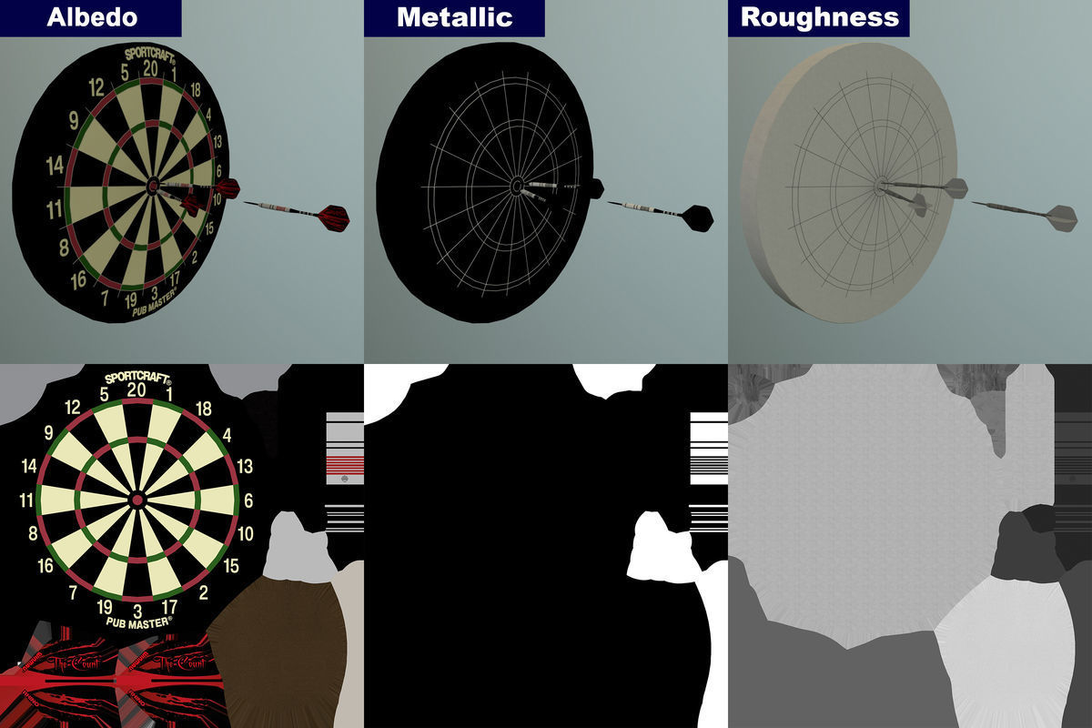 Dartboard Sportcraft 3D model_24