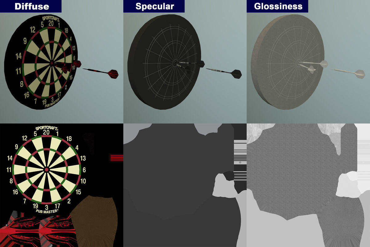 Dartboard Sportcraft 3D model_23